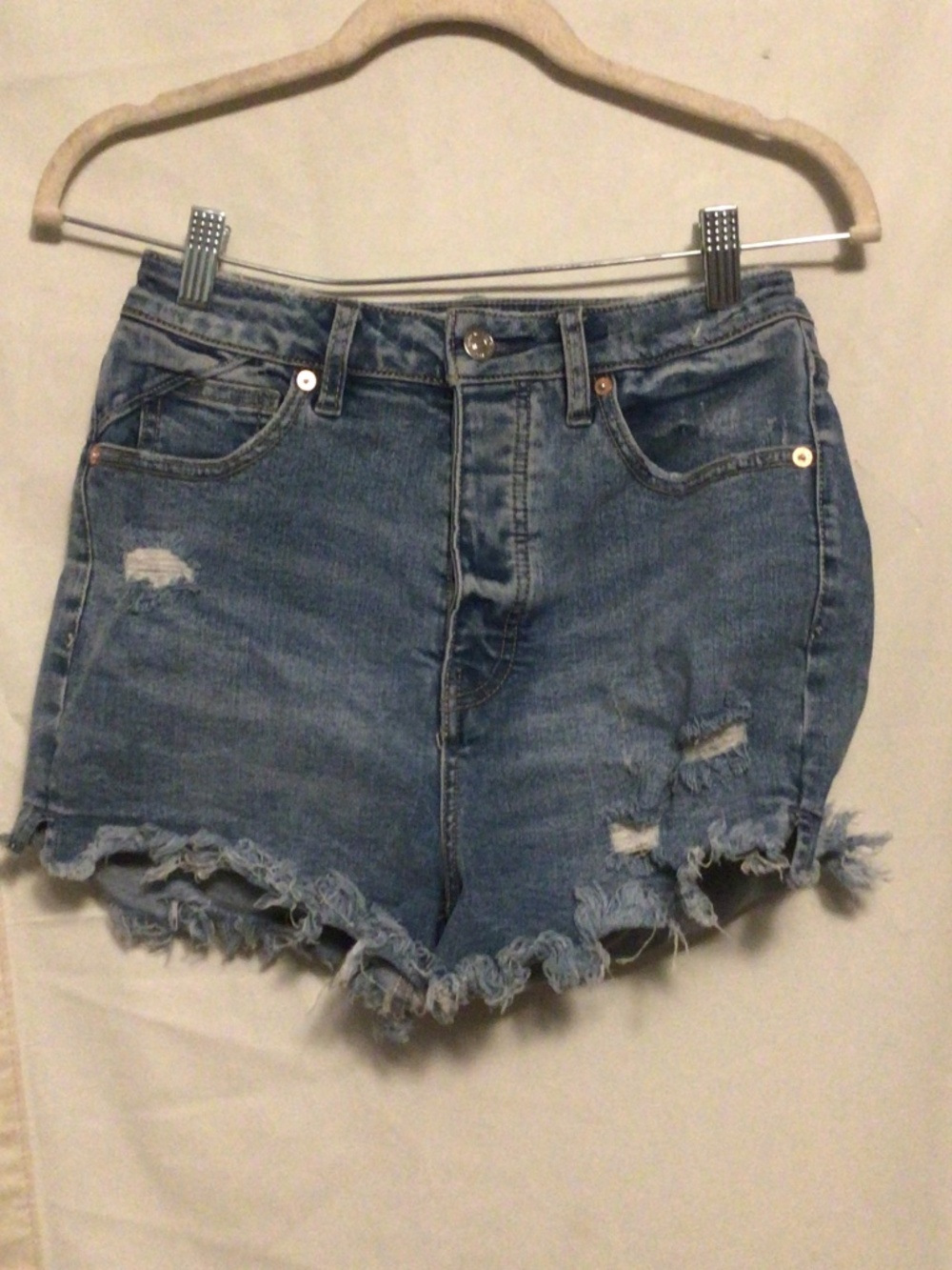 Went he Free distressed frayed summer beach distressed shorts SZ 27 boho